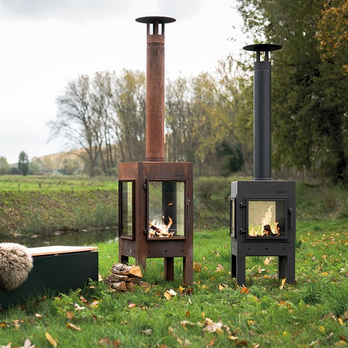 BDS2.150 - Cortenstaal,Buitenhaarden,DIGNA,500 x 500 x 950 mm