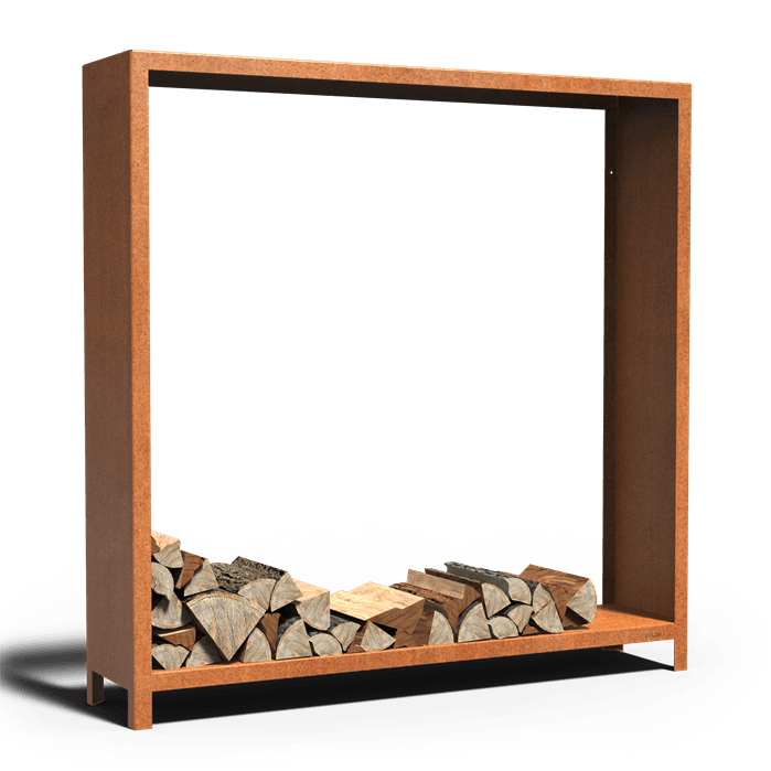 BHS1.3 - Cortenstaal,Houtopslagen,LOGG,1800 x 400 x 1800 mm
