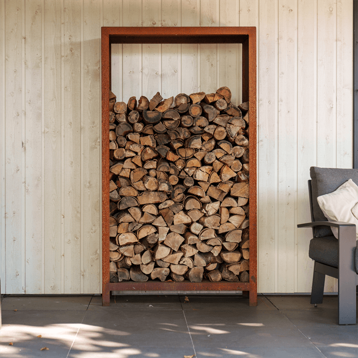 BHS0.6 - Cortenstaal,Houtopslagen,LOGG,600 x 400 x 1800 mm