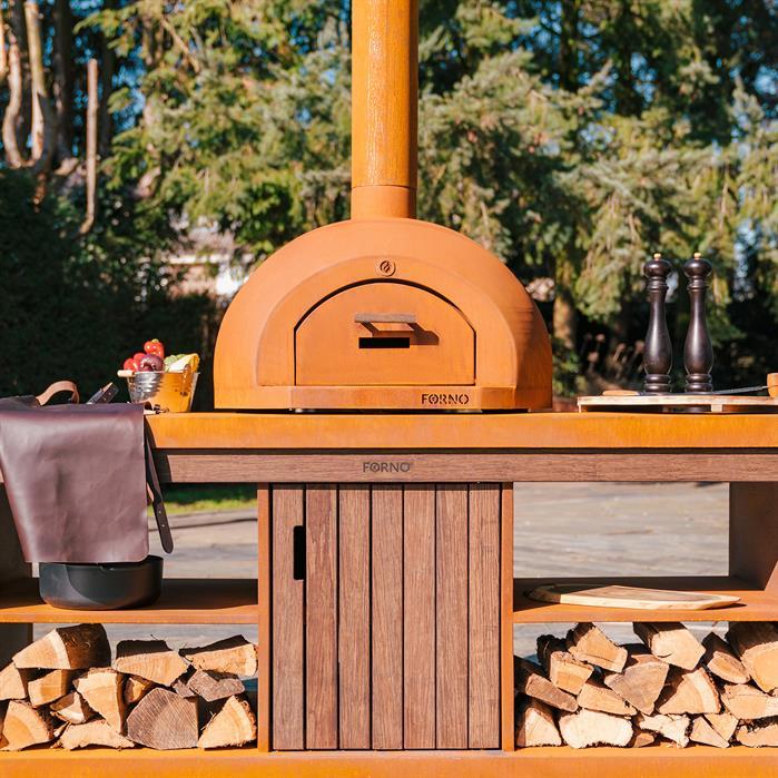 FDS.2000 - Stal kortenowska,Cooking,STATION DOME,1990 x 835 x 750 mm