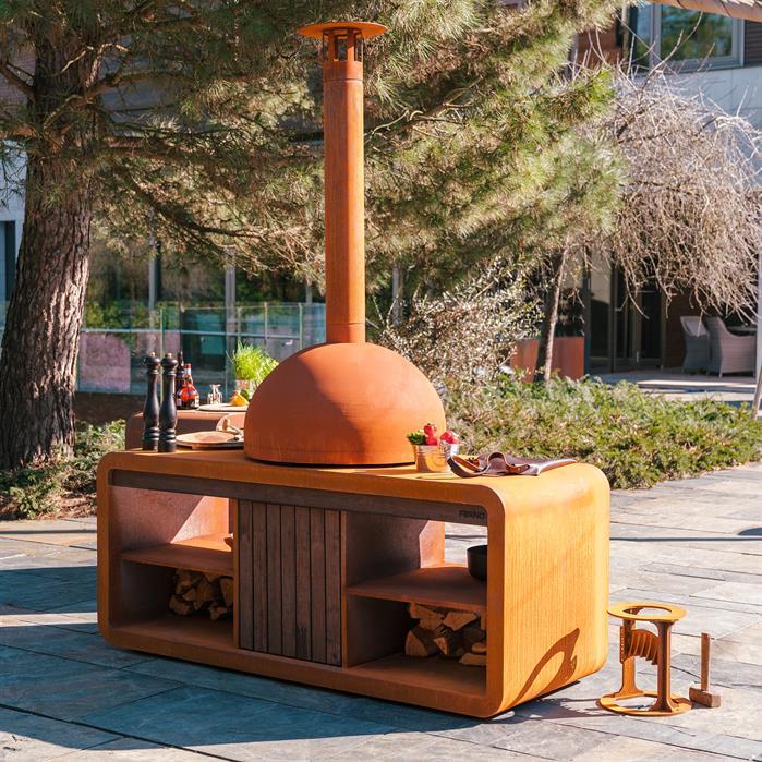 FDS.2000 - Stal kortenowska,Cooking,STATION DOME,1990 x 835 x 750 mm