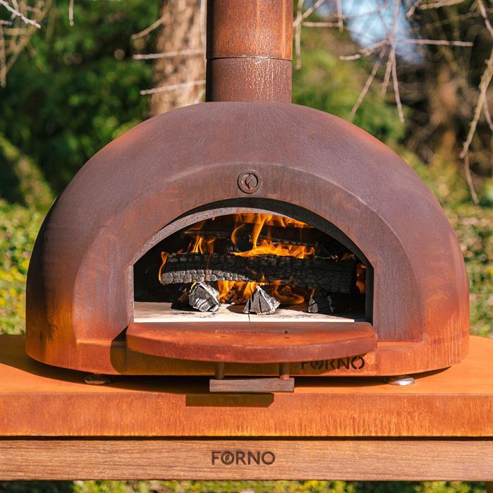 FD1 - Cortenstaal,Cooking,DOME,800 x 750 x 1180 mm