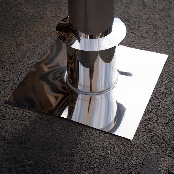 BAC1.150mm, roofpassage rvs (set)  - RVS,Accessoires
,Dakdoorvoer,150 x 1100 mm