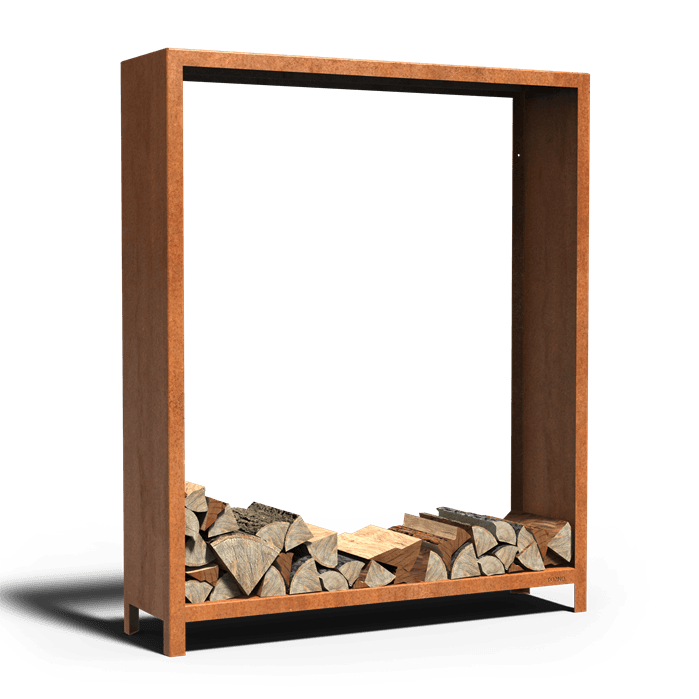 BHS1.2 - Cortenstaal,Houtopslagen,LOGG,1500 x 400 x 1800 mm