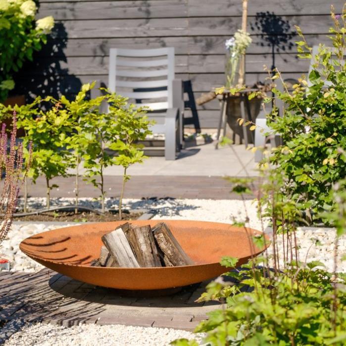 BNS2 - Steel  - Staal,Vuurschalen,HALO,800 x 210 mm