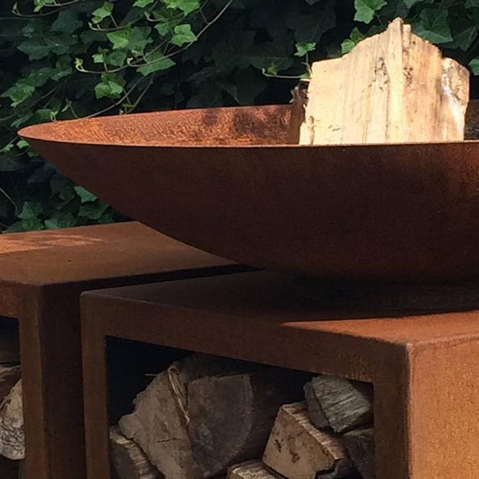 BNS2 - Steel  - Staal,Vuurschalen,HALO,800 x 210 mm