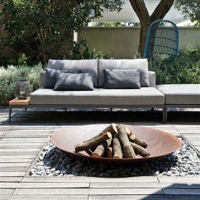 BNS2 - Steel  - Staal,Vuurschalen,HALO,800 x 210 mm