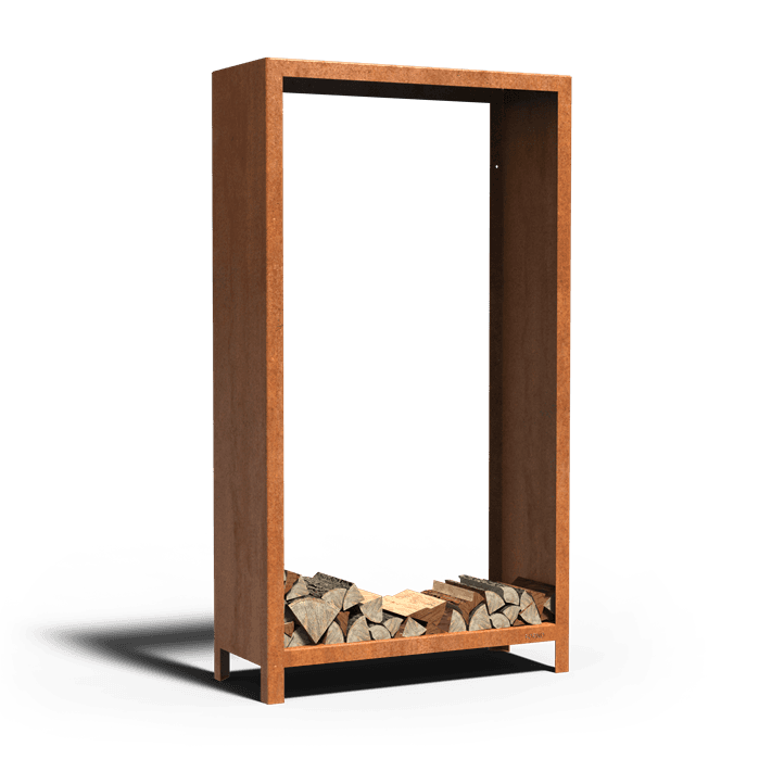 BHS1 - Cortenstaal,Houtopslagen,LOGG,1000 x 400 x 1800 mm